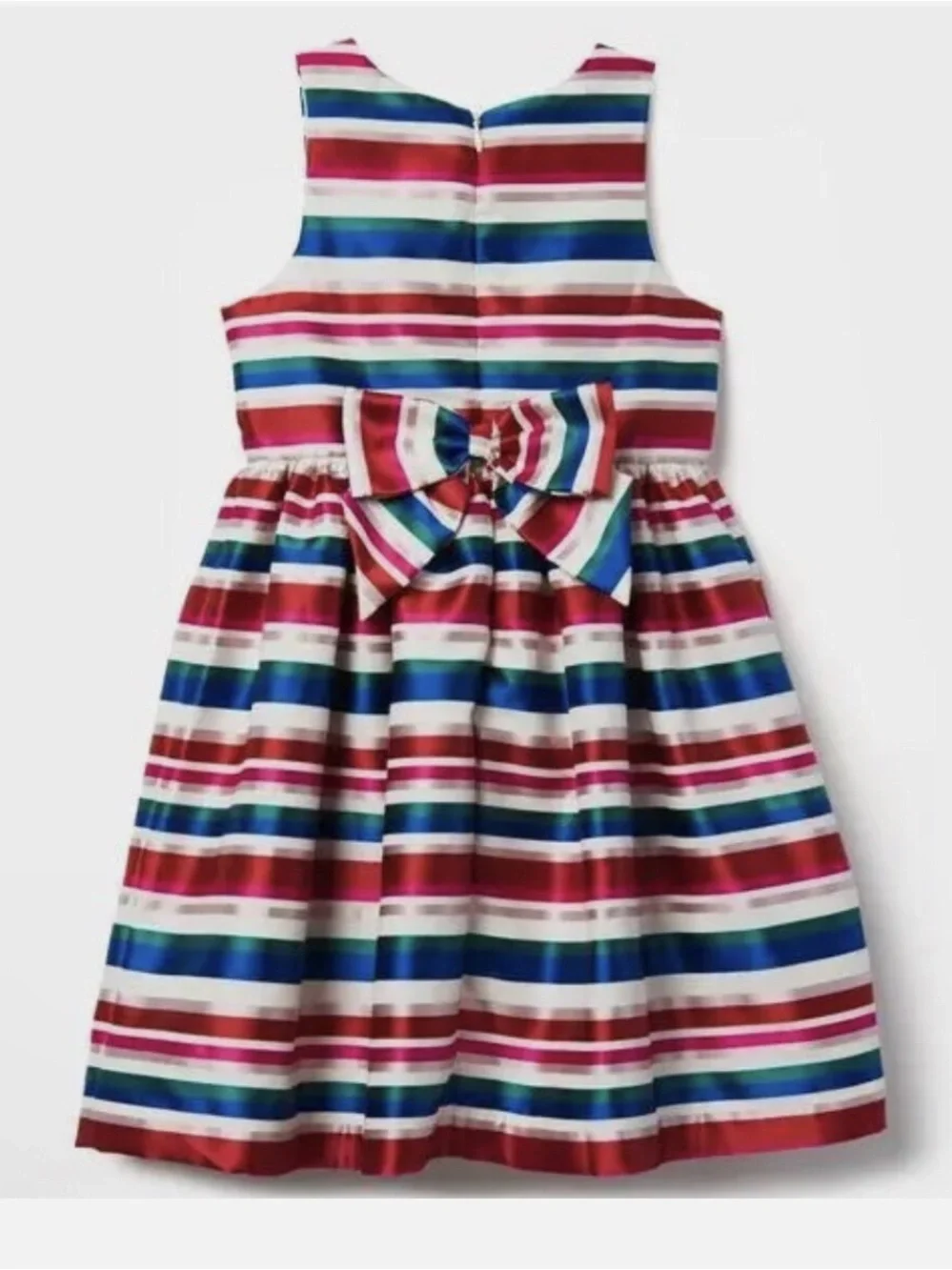 GYMBOREE Sateen Striped Fit-and-Flare Girls Dress